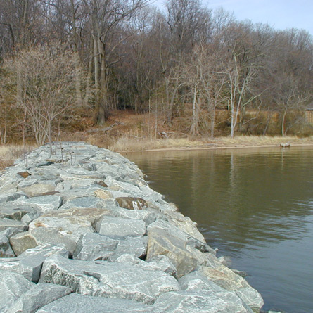 study of the breakwater at Rogue’s Harbor Boating Facility in Elk Neck State Park