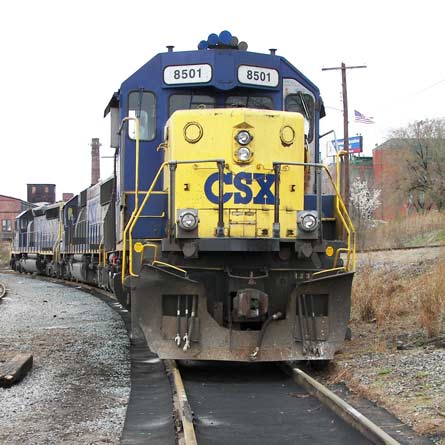 Yellow Train in CSX Riverside Yard