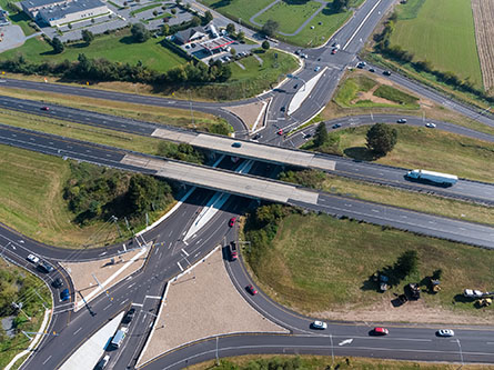 Diverging Diamond Interchange at SR 322 and SR 222